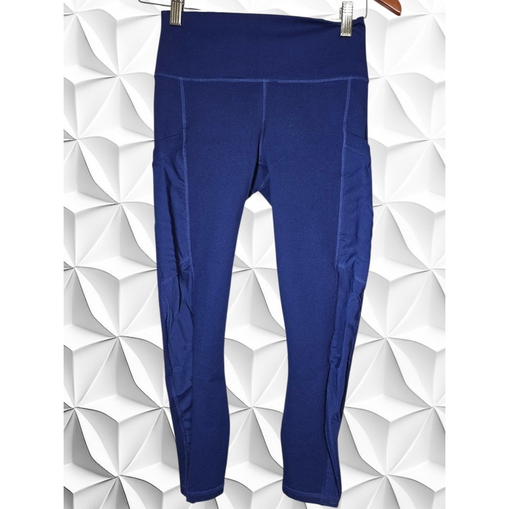 Fabletics Powerhold High Waisted Pocket Leggings Royal Blue Small CS1722672-4610